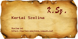 Kertai Szelina névjegykártya